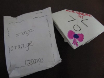 Oranges from YRC & a card from Ke Xin